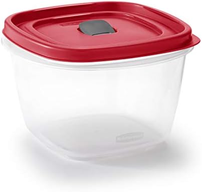 Rubbermaid Easy Find Vented Lid Food Storage Containers 7-Cup Red