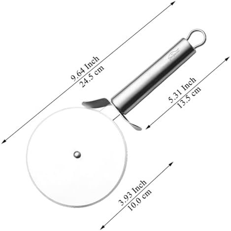 Berglander Pizza Wheel, Titanium Plating Stainless Steel Pizza Cutter, Super Sharp Pizza Slicer With Titanium Plating, Pastry Cutter, Easy to Clean And Stored