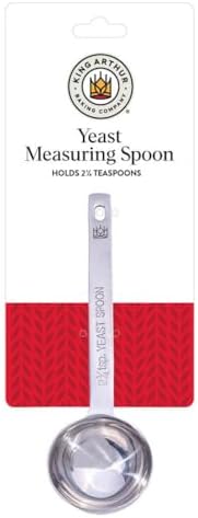 King Arthur Baking Company Yeast Measuring Spoon, 18/8 Stainless Steel, Holds 2.25 Teaspoons, For Bulk Yeast And Bread Baking, Pastries, And Rolls