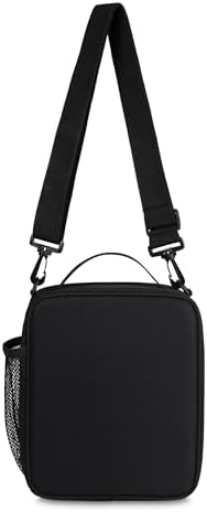 PackIt Freezable Crossbody Lunch Box, Black