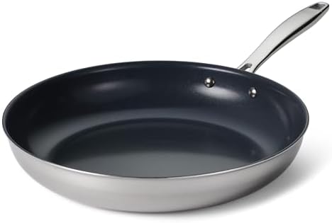 Tramontina Signature 12-Inch Tri-Ply Clad Stainless Steel Large Frying Pan