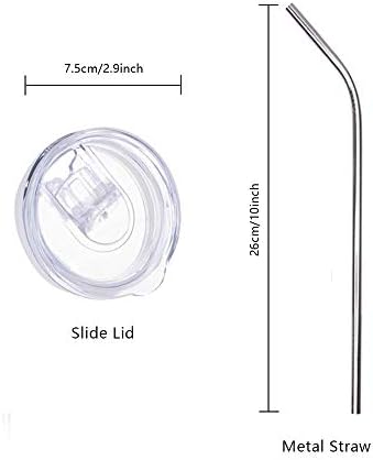 PYD Life 4 Pack Sublimation Blanks Tumblers Straight Skinny 20 OZ