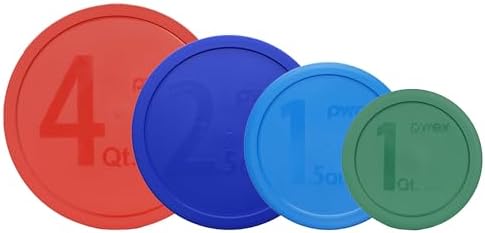 Pyrex 322-PC 323-PC 325-PC 326-PC Replacement Bowl Lids Set- Made in USA