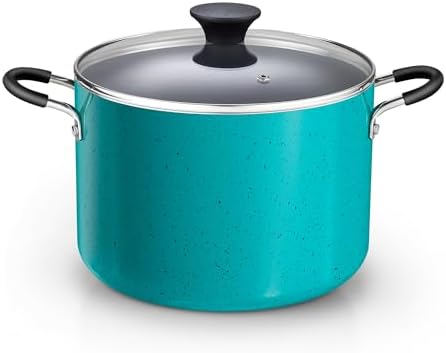 Cook N Home 8 Quart Non Stick Stock Pot with Lid, Large Pots for Cooking