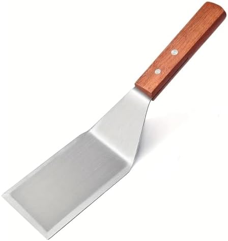 Hamburger Spatula Turner, Stainless Steel Heavy Duty Spatula Turner, Metal Spatulas for Cast Iron Skillet, Grill Griddle Scraper Kitchen Cooking