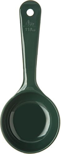 Carlisle FoodService Products 492808 Measure Miser Solid Measuring Spoon with Short Handle, 4 Ounces, Green