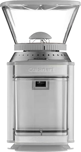 Cuisinart Coffee Grinder, Electric One-Touch Automatic Burr Coffee Grinder with 18-Position Grind Selector, Cup Size Selector for 4 – 18 Cups, Cool Gray Stainless Steel