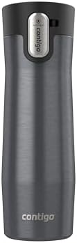Contigo AUTOSEAL West Loop Vacuum-Insulated Stainless Steel Travel Mug with Easy-Clean Lid 20 oz Sake