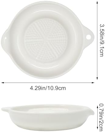 "yueton 1 Pack Ceramic Grater for Mashed Potato Making, Garlic, Ginger, Onion, Lemon, Chocolate, Practical Kitchen Tool"