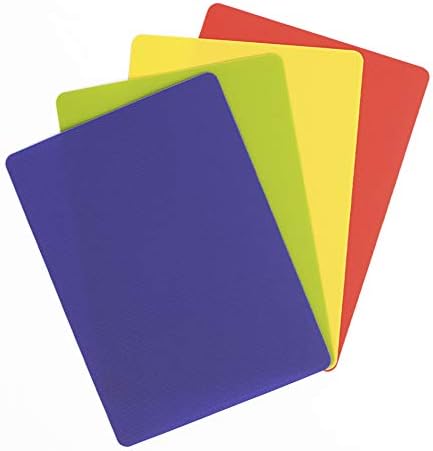 Dexas Heavy Duty Grippmat Flexible Cutting Board Set of Four 8 x 11 inches