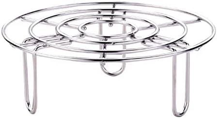 Steam Rack, Heavy Duty Steaming Rack Stand, Stainless Steel Round Steamer Cooling Rack Trivet, Pot Steamer Insert Food Stand, Steaming Cookware Accessories(Size:27.5cm/10.83in)