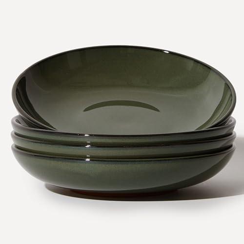Pokini 8.75'' Ceramic Pasta Bowls Set of 4, Salad Bowls Pasta Serving Bowls