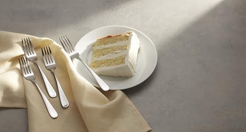 Oneida Flatware Flight Dinner Forks 18/0 Silverware Set for 6, (6-Piece)