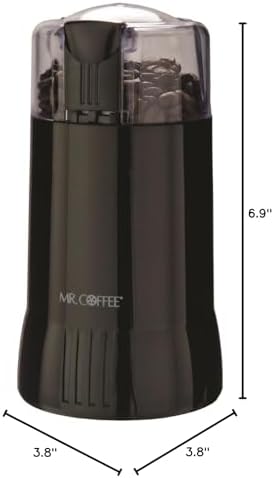 Mr. Coffee Electric Coffee Grinder|Coffee Bean Grinder| Spice Grinder, Black