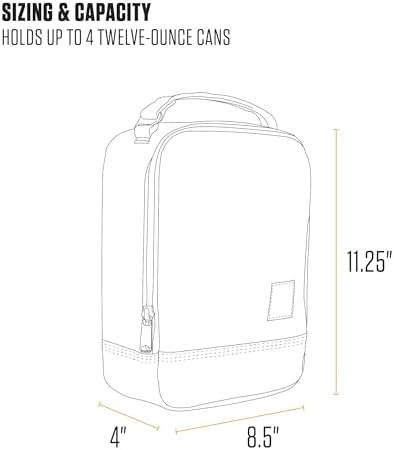 Carhartt Insulated Lunch Cooler For Men and Women, Fully Insulated Lunch Pale for Everyday Use, Carhartt Brown