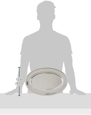 Winco Serving Platter, Oval, 16"x 10-1/4", S/S