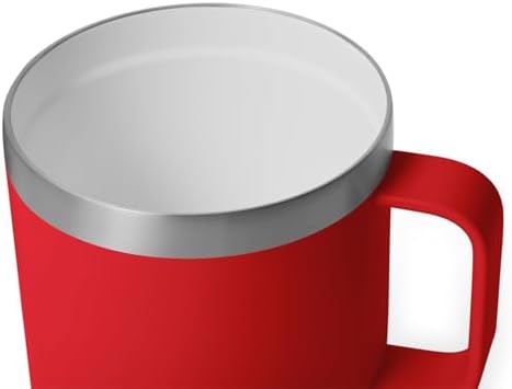 YETI Rambler 14 oz Ceramic Lined Stackable Mug, Rescue Red