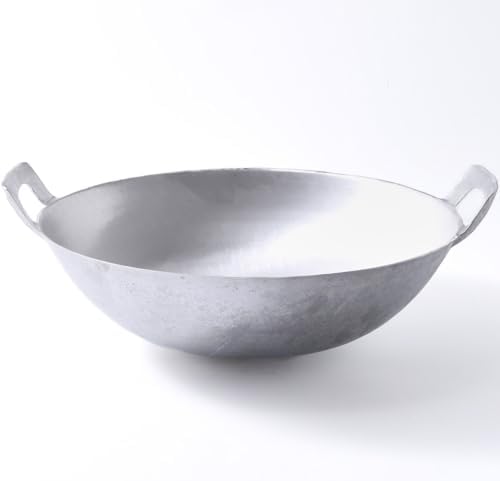 Kawali Filipino Wok, 13 in Aluminum Double-Handle Pan