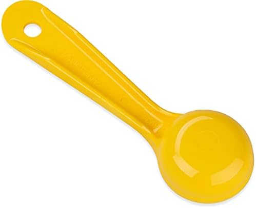 Carlisle FoodService Products Measure Miser Solid Measuring Spoon with Short Handle, 1 Ounce, Yellow (Pack of 5)