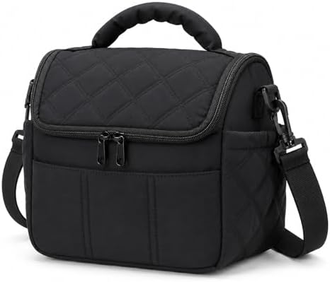 Lunch Bag for Women Small Insulated Lunch Box Quilted Puffer Lunch Tote