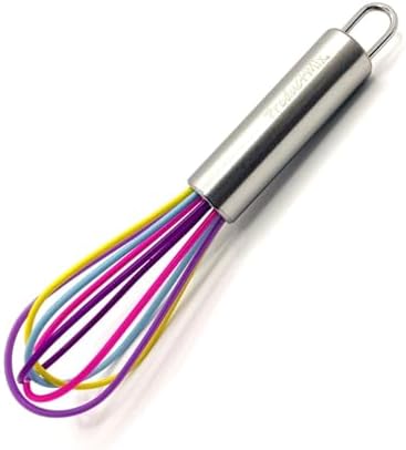 Small Silicone Whisk for Cooking & Mixing (6 inches)