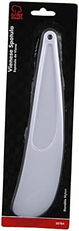 Chef Craft Select Plastic Viennese Baking Spatula, 9.25 inches in Length, White (Pack of 2)