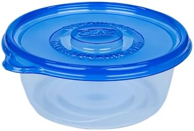 Glad GladWare Big Bowl Food Storage Containers, Large Round, 48 oz - 3 Count (Pack of 6)