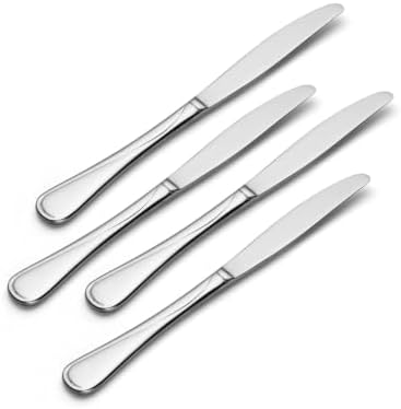Oneida Flatware Flight Dinner Knives 18/0 Silverware Set for 4, (4-Piece)
