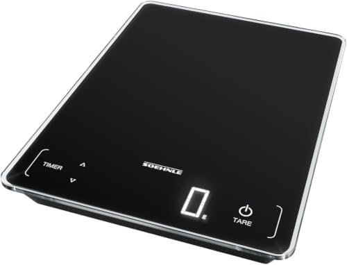 Soehnle Page Profi 100, Digital Food Scale for Cooking and Meal Prep, Kitchen Weighing Scale with LCD Screen, Food Scales Weighing up to 15 kg