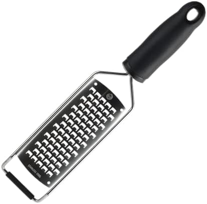 MasterChef Cheese Grater Handheld, Stainless Steel, Non Slip Grip, 12"