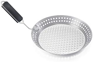 Outset Grill Skillet With Removable Handle, Stainless Steel