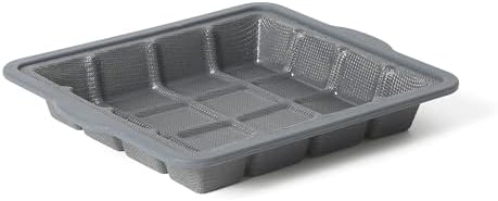 Calphalon Omni 8.3 x 7.4-Inch Cake Pan with GlassFlex Technology, Flexible Silicone & Micro-Woven Glass Core for Ultra Airflow & Even Baking, Grey