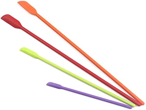 Beauty Spatula 4 PCS Makeup Spatula Mini Silicone for Cosmetics & Kitchen - 3 Sizes