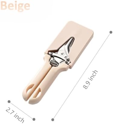 Heavy Duty Poultry Bone Shears,Spring Loaded Kitchen Shears,Stainless Steel丨Safety Lock丨Dishwasher Safe, All Purpose Kitchen Scissors for Chicken, Meat Cutting, Turkey ，Beige