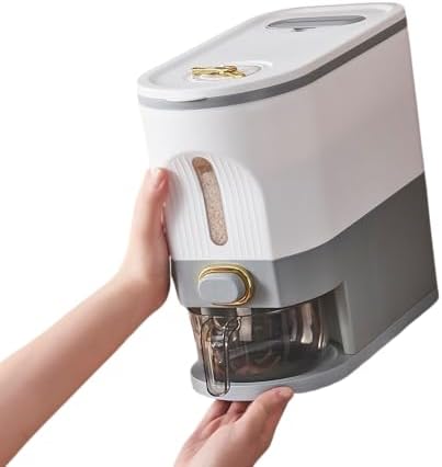 Sooyee 11Lbs Rice Dispenser,Rice Container with Lid