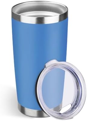 StarSpeed 20oz Stainless Steel Travel Coffee Tumbler,Light Blue