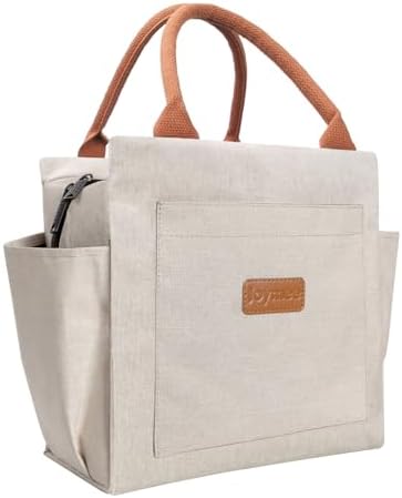 Joymee Insulated Lunch Bag For Women Reusable Leakproof - Beige