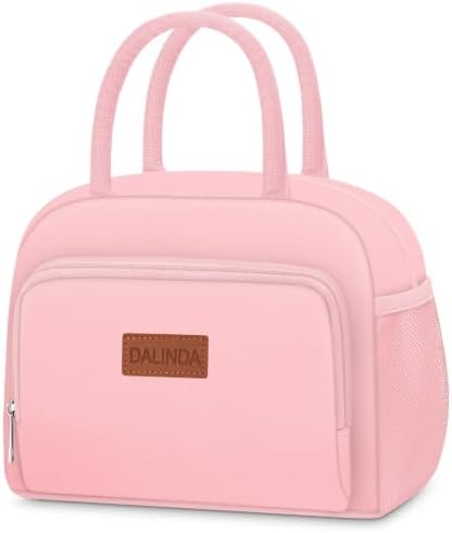 DALINDA Lunch Bag Lunch Box for Women Men, Insulated Lunch Bags Water-Resistant Cute Cooler Lunch Tote Bag, Reusable Large Capacity for Work Travel Picnic