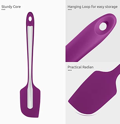U-Taste Silicone Large Spatula, 600ºF High Temp Bowl Scraper, 11.38"/Purple