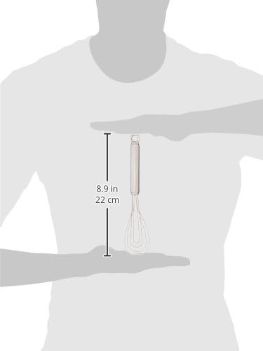 Norpro Flat Oval Whisk Stainless Steel, 9-Inch, Silver (2317)