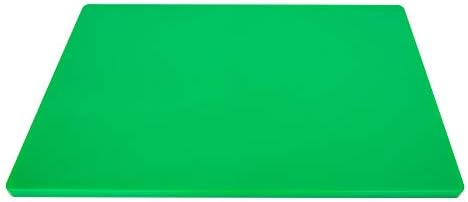 Thirteen Chefs 18 x 12 Large Green Cutting Board - 1/2 Inch HDPE Plastic