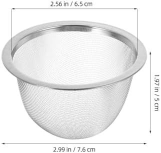 YARNOW 8 Pcs Stainless Steel Tea Infuser Basket, Suitable for 2.5-Inch Teapots, Teapot Mesh Strainer Insert for Loose Leaf Tea and Coffee Brewing