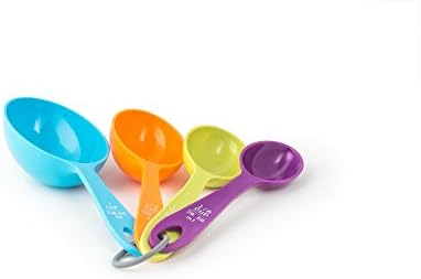 Fox Run Measuring Cup Set, 1/8 cup to 1 Cup, Multicolored Measuring Set