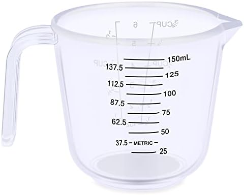 DOTINGHUX Measuring Cup, 3/4 Cup, Clear (Pack of 3)