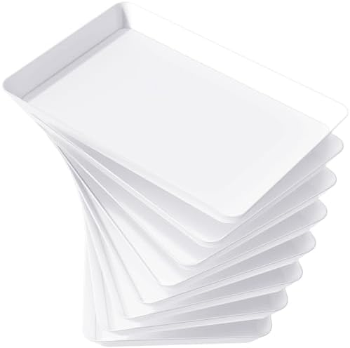 Lifewit 8 Pcs Large Serving Tray for Party, 15" x 10" Food Serving Platter