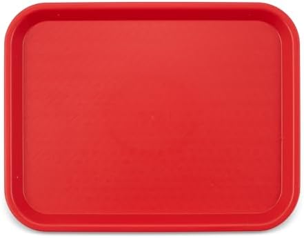 Carlisle Cafe Tray, Fast Food Restaurant Tray, 14 x 18, 1 Ct, Red