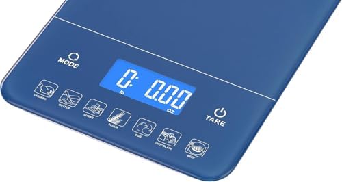 Ozeri Touch III 22 lbs (10 kg) Digital Kitchen Scale, in Tempered Glass