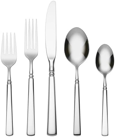 Oneida Flatware Easton 18/10 Silverware Set for 1, 5-Piece
