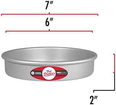 Fat Daddio's PCC-62 Anodized Aluminum Round Cheesecake Pan, 6 x 2 Inch