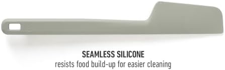Calphalon Prime Silicone Jar Scraper, Flexible Jar Spatula for Jars, Bottles & Blenders, Heat-Resistant Silicone Scraper with Ergonomic Handle for Easy Food Removal, Taupe
